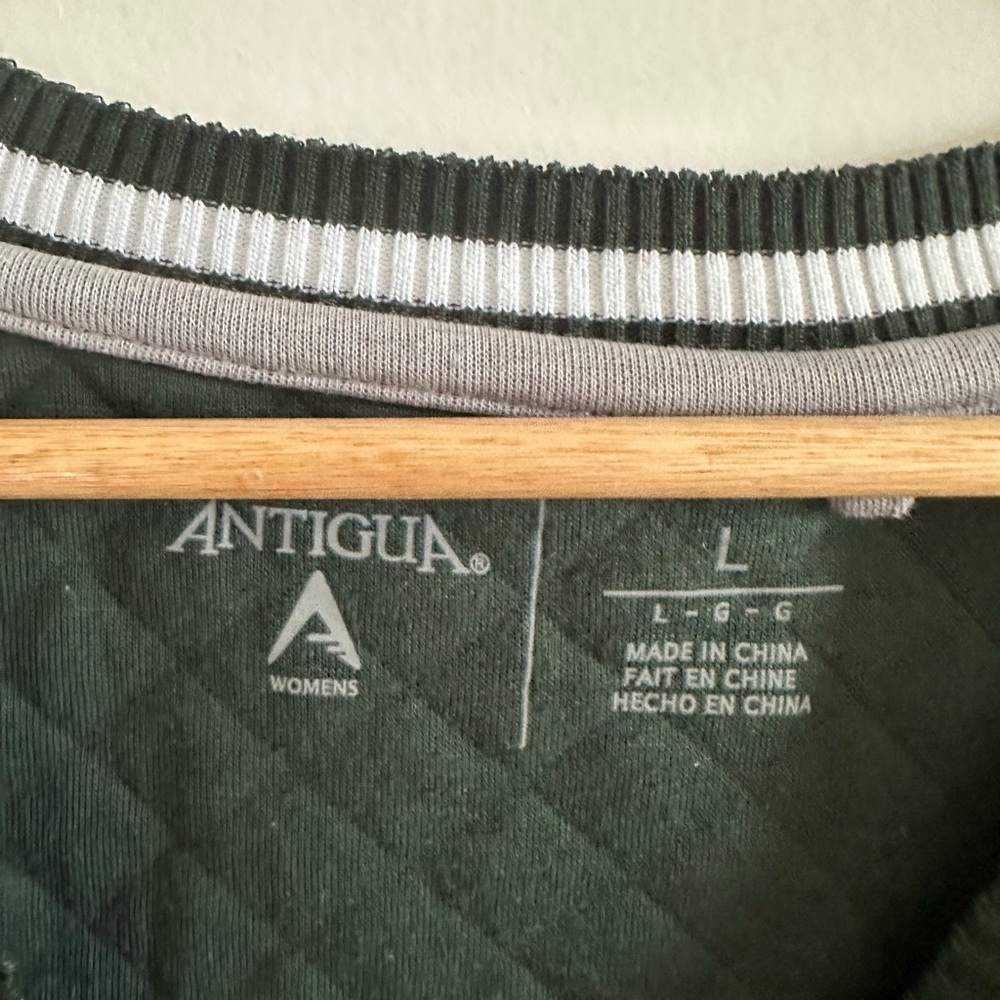 Antigua Colorado State University Rams Green Pullover Sweater size Large EUC - Picture 5 of 7